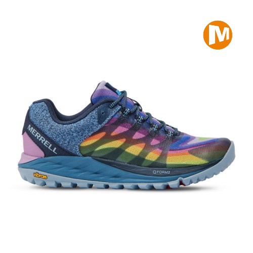 Merrell Antora 2 Rainbow Laufschuhe Damen Blau/Mehrfarbig [DE-NYLQT]